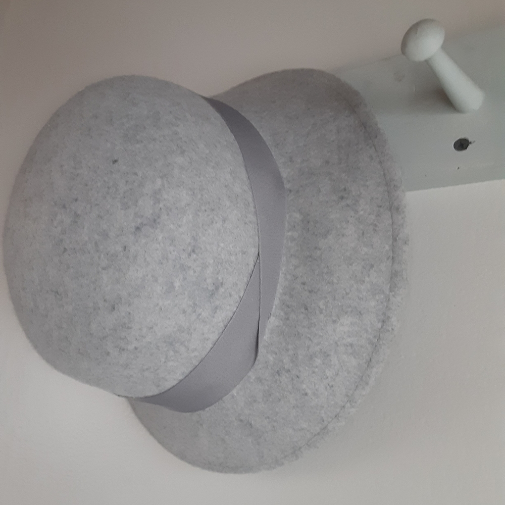 A New Day grey felt cloche hat